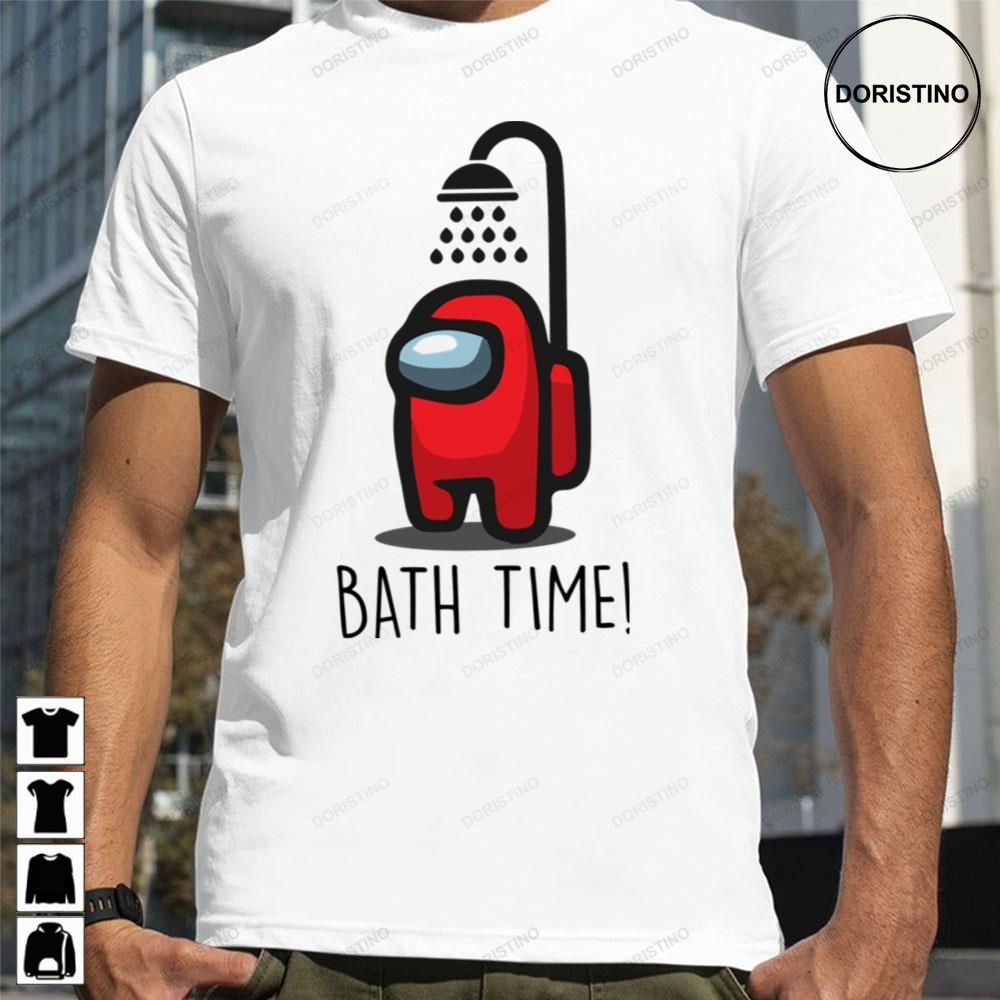 Funny Cartoon Among Us Bath Time Trending Style